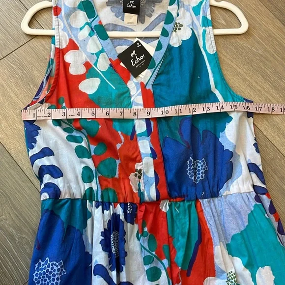 Echo Tiered Wild Floral Sun Dress - Picture 9 of 10